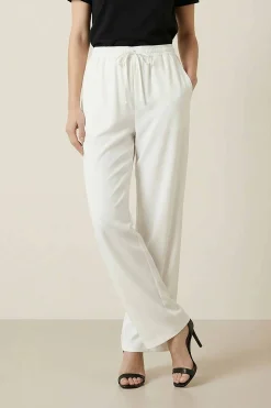 White Women Pants-447980112